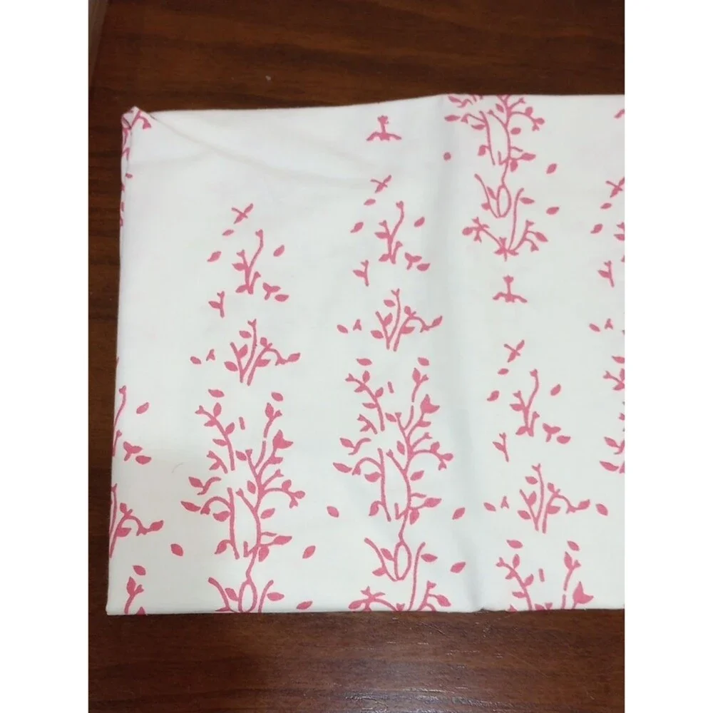 John Robshaw Textiles 100% Cotton Block Print Rosado Table Cloth, 60